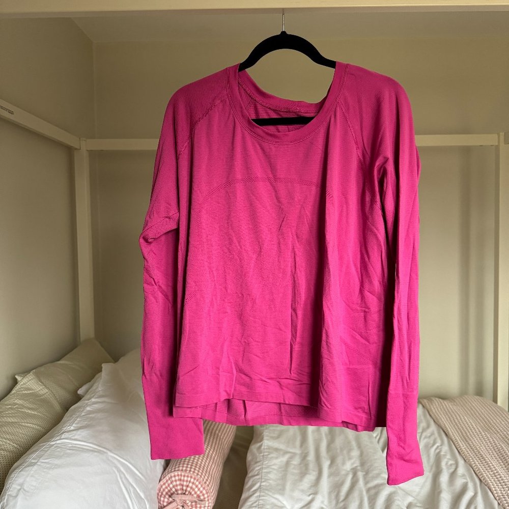 lululemon athletica Swiftly Tech Long-Sleeve Shirt 2.0 Race Length • size 20